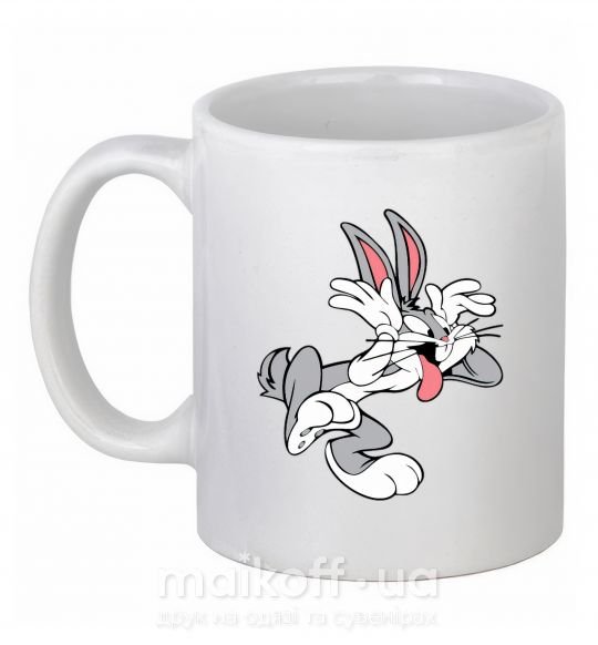 Чашка керамічна Bugs Bunny Білий фото