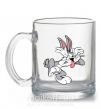 Чашка скляна Bugs Bunny Прозорий фото