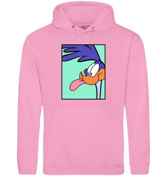 Жіноча толстовка (худі) Дорожний бігун (Road Runner) Рожевий фото
