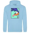 Жіноча толстовка (худі) Дорожний бігун (Road Runner) Блакитний Жіноча толстовка (худі) Дорожний бігун (Road Runner) Блакитний фото