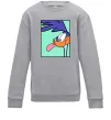 Детский Свитшот Дорожний бігун (Road Runner) Серый меланж фото