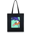 Еко-сумка Дорожний бігун (Road Runner) Чорний фото