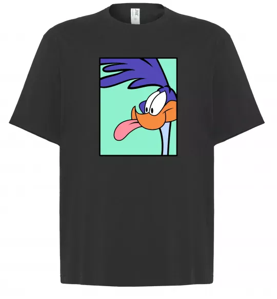 Футболка Оверсайз Дорожний бігун (Road Runner) Чорний фото