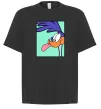 Футболка Оверсайз Дорожний бігун (Road Runner) Чорний фото