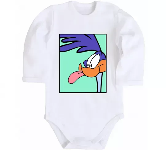 Детский боди Дорожний бігун (Road Runner) Белый фото