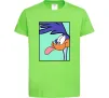 Детская футболка Дорожний бігун (Road Runner) Лаймовый фото