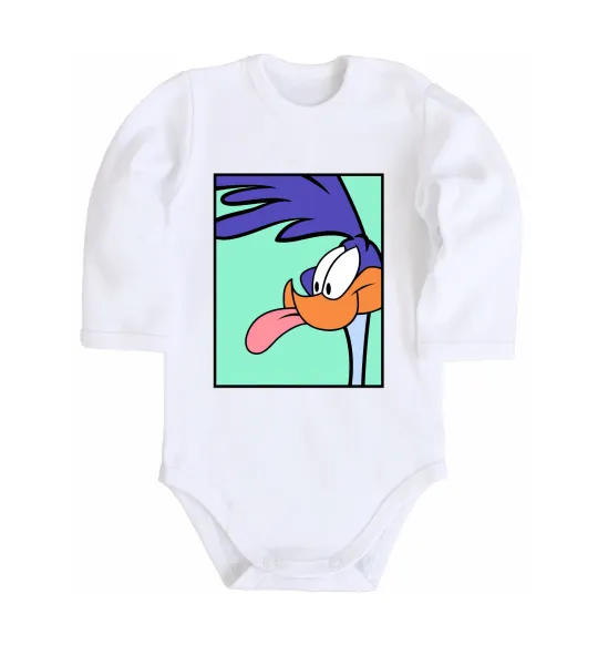 Детский боди Дорожний бігун (Road Runner) Белый фото