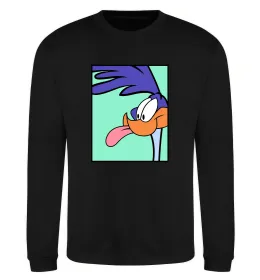 Світшот Дорожний бігун (Road Runner) Чорний фото