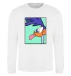 Свитшот Дорожний бігун (Road Runner) Белый фото
