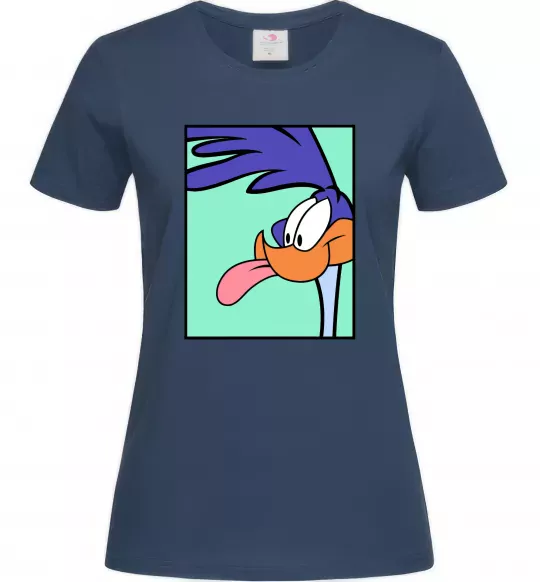 Женская футболка Дорожний бігун (Road Runner) Темно-синий фото