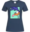 Женская футболка Дорожний бігун (Road Runner) Темно-синий фото