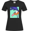 Женская футболка Дорожний бігун (Road Runner) Черный фото