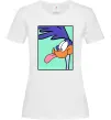 Женская футболка Дорожний бігун (Road Runner) Белый фото