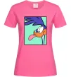 Женская футболка Дорожний бігун (Road Runner) Ярко-розовый фото