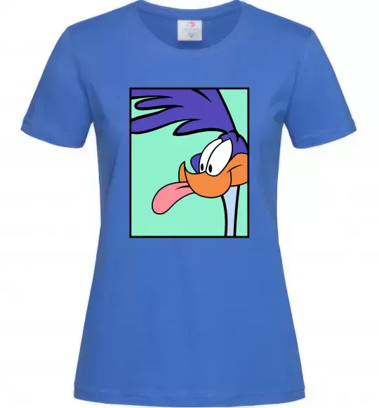 Женская футболка Дорожний бігун (Road Runner) Ярко-синий фото