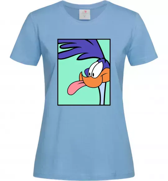 Женская футболка Дорожний бігун (Road Runner) Голубой фото