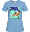 Женская футболка Дорожний бігун (Road Runner) Голубой фото
