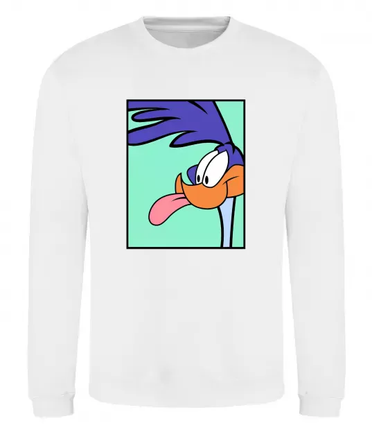 Світшот Дорожний бігун (Road Runner) Білий фото