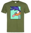 Мужская футболка Дорожний бігун (Road Runner) Оливковый фото