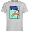 Мужская футболка Дорожний бігун (Road Runner) Серый фото