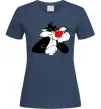 Женская футболка Sylvester Cat Темно-синий фото