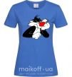 Жіноча футболка Sylvester Cat Яскраво-синій фото
