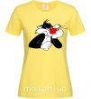 Жіноча футболка Sylvester Cat Лимонний фото