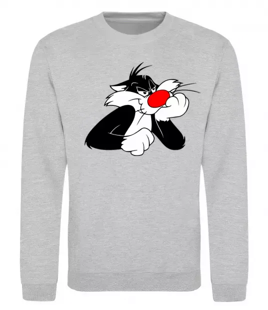 Світшот Sylvester Cat Сірий меланж фото
