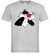 Мужская футболка Sylvester Cat Серый фото
