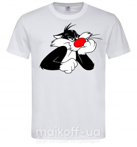 Чоловіча футболка Sylvester Cat Білий фото