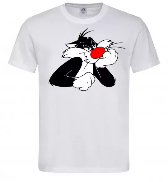 Мужская футболка Sylvester Cat Белый фото
