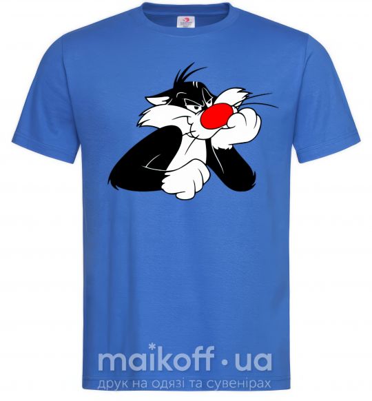 Мужская футболка Sylvester Cat Ярко-синий фото