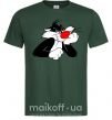 Чоловіча футболка Sylvester Cat Темно-зелений фото
