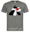 Чоловіча футболка Sylvester Cat Графіт фото