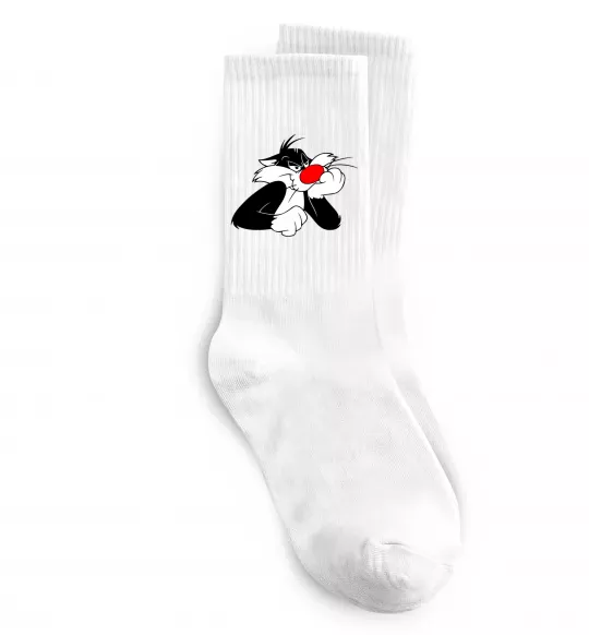 Шкарпетки Sylvester Cat Білий фото