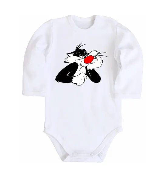 Дитячий бодік Sylvester Cat Білий фото