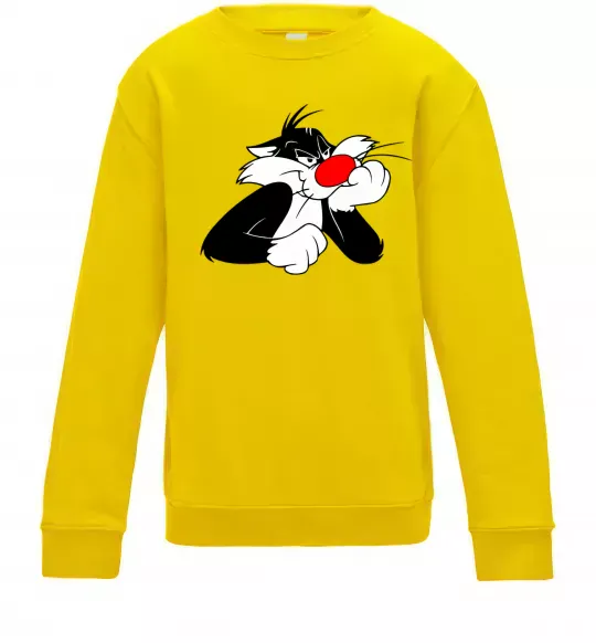 Детский Свитшот Sylvester Cat Солнечно желтый фото