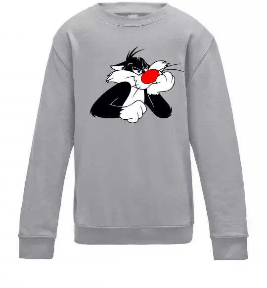 Детский Свитшот Sylvester Cat Серый меланж фото