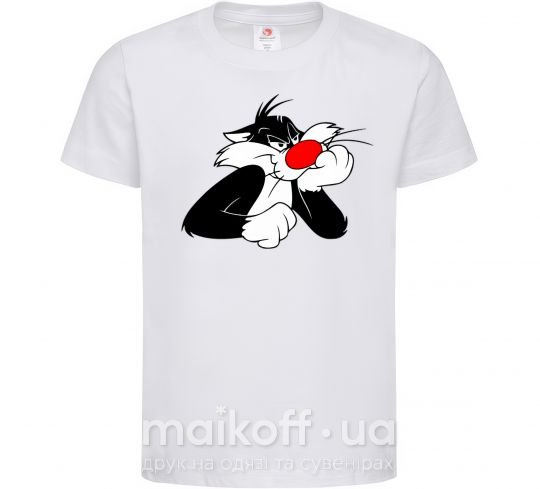 Детская футболка Sylvester Cat Белый фото