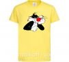 Дитяча футболка Sylvester Cat Лимонний фото