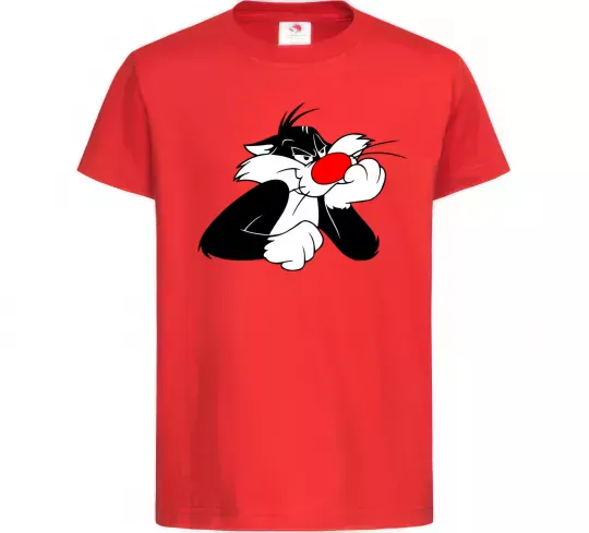 Дитяча футболка Sylvester Cat Червоний фото