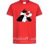 Детская футболка Sylvester Cat Красный фото