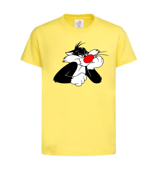 Дитяча футболка Sylvester Cat Лимонний фото