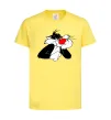 Дитяча футболка Sylvester Cat Лимонний фото