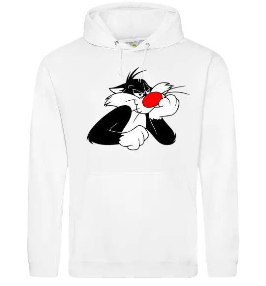 Женская толстовка (худи) Sylvester Cat Белый фото
