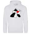 Женская толстовка (худи) Sylvester Cat Серый меланж фото
