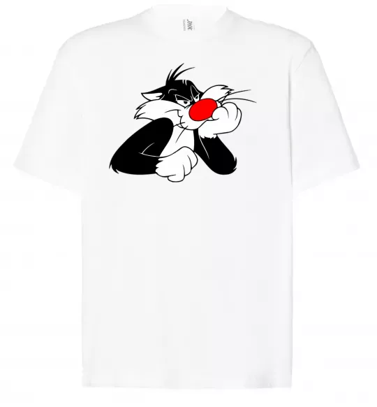Футболка Оверсайз Sylvester Cat Белый фото