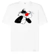 Футболка Оверсайз Sylvester Cat Белый фото