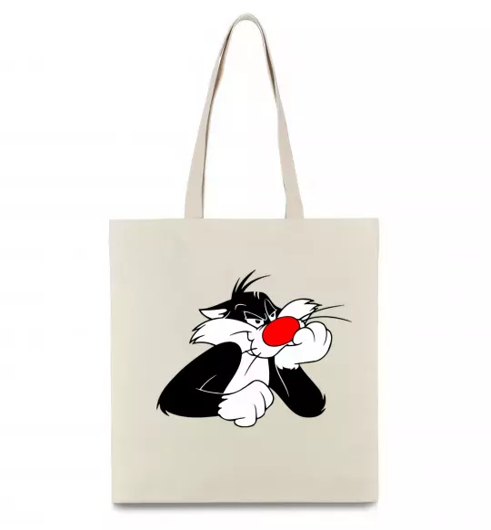 Еко-сумка Sylvester Cat Бежевий фото