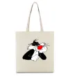 Еко-сумка Sylvester Cat Бежевий фото